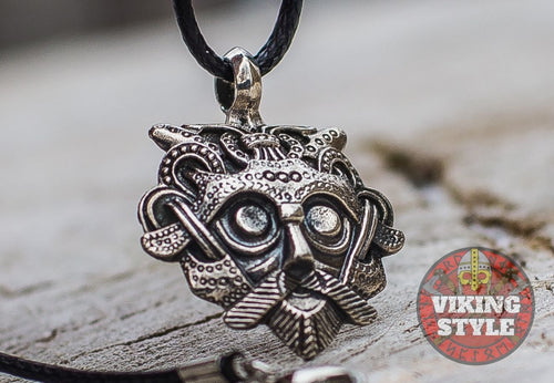 Gnezdovo Mask Pendant - 925 Silver
