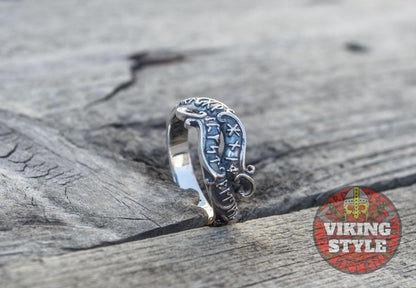 Runic Ring - Root, 925 Silver
