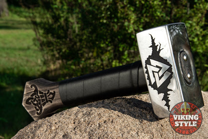 Handmade Viking Hammer - Valknut